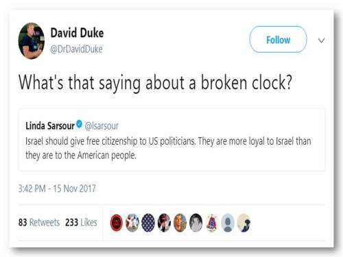 David Duke defends Sarsour